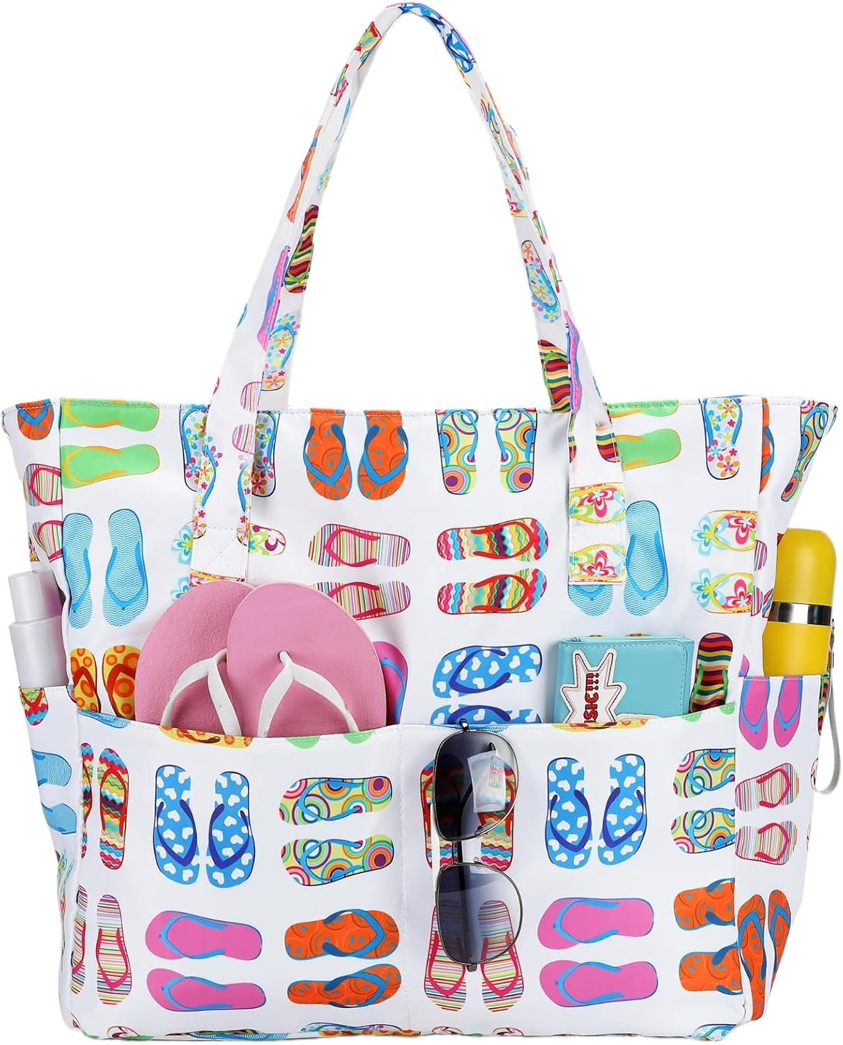 Waterproof Beach Bag with Wet Compartment | Spacious Tote for Outdoor Fun 32