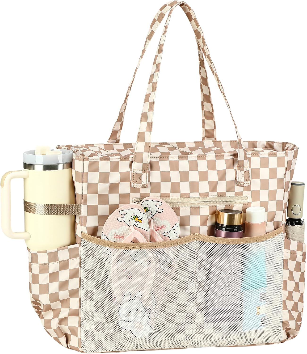 Waterproof Beach Bag with Wet Compartment | Spacious Tote for Outdoor Fun 38