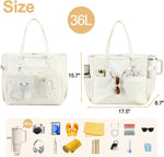 Waterproof Beach Bag with Wet Compartment | Spacious Tote for Outdoor Fun 5