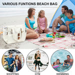 Waterproof Beach Bag with Wet Compartment | Spacious Tote for Outdoor Fun 6
