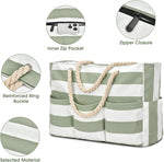 Waterproof Beach Tote Bag | Extra Large Canvas with 7 Pockets for Sand-Free Fun 3