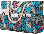 Waterproof Beach Tote Bag | Extra Large Canvas with 7 Pockets for Sand-Free Fun 8