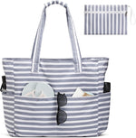 Waterproof Beach Tote Bag with Large Capacity & Wet Compartment | Stylish Beach Bag for Women 6