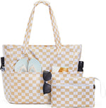 Waterproof Beach Tote Bag with Large Capacity & Wet Compartment | Stylish Beach Bag for Women 8
