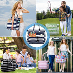 Waterproof Beach Tote Bag with Large Capacity & Zipper | Versatile Beach Bag for Travel and Gym 1