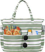 Waterproof Beach Tote Bag with Large Capacity & Zipper | Versatile Beach Bag for Travel and Gym 12