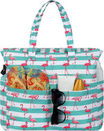 Waterproof Beach Tote Bag with Large Capacity & Zipper | Versatile Beach Bag for Travel and Gym 13