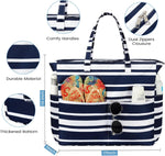 Waterproof Beach Tote Bag with Large Capacity & Zipper | Versatile Beach Bag for Travel and Gym 2