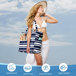 Waterproof Beach Tote Bag with Large Capacity & Zipper | Versatile Beach Bag for Travel and Gym 5