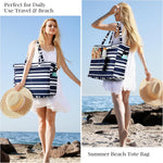Waterproof Beach Tote Bag with Large Capacity & Zipper | Versatile Beach Bag for Travel and Gym 6
