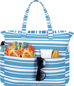 Waterproof Beach Tote Bag with Large Capacity & Zipper | Versatile Beach Bag for Travel and Gym 8
