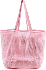 Waterproof Beach Tote Bag with Mesh Compartment | Stylish Design for Summer Adventures 12
