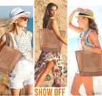 Waterproof Beach Tote Bag with Mesh Compartment | Stylish Design for Summer Adventures 7