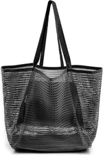 Waterproof Beach Tote Bag with Mesh Compartment | Stylish Design for Summer Adventures 8