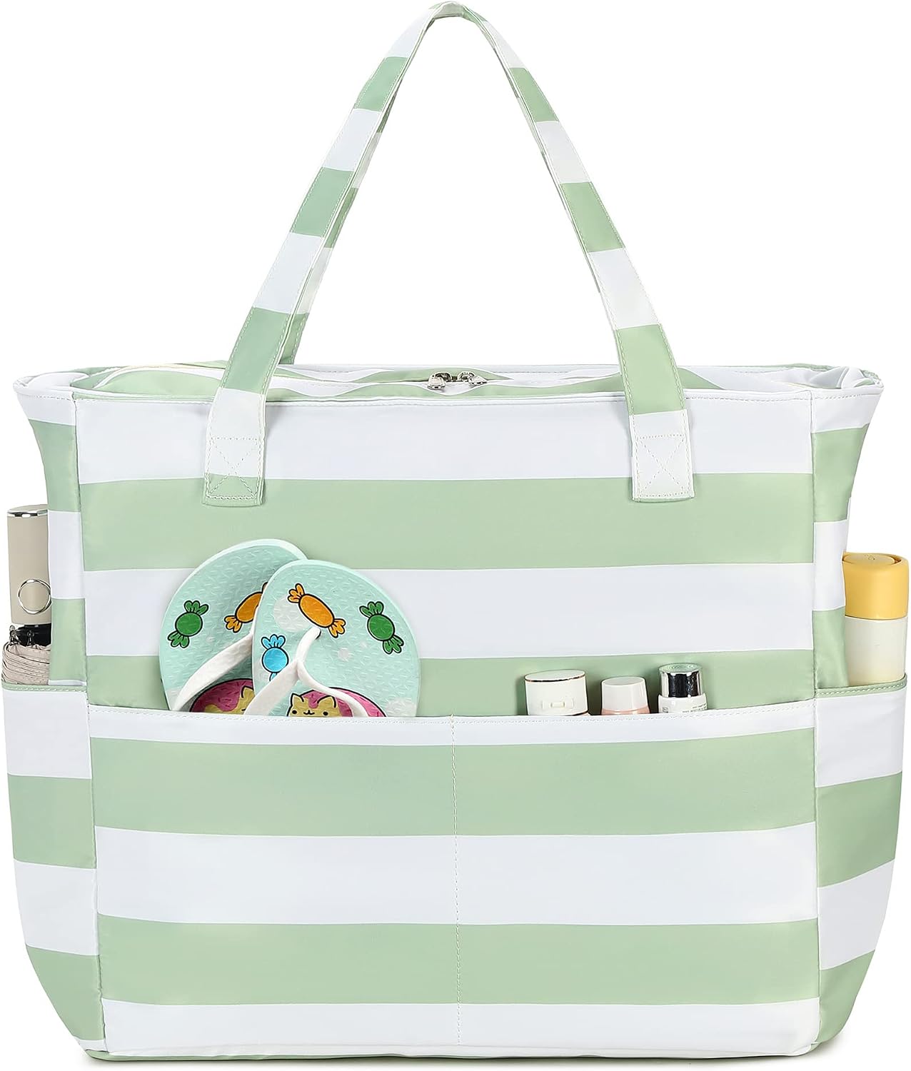Waterproof Beach Tote Bag with Wet Compartment | Extra Large Beach Bag for Women 10