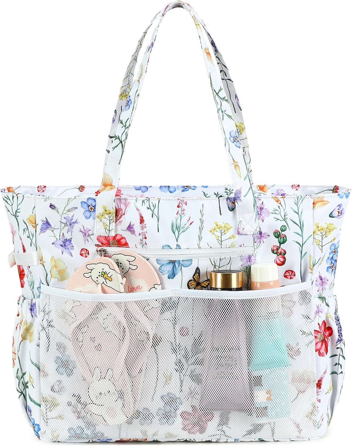 Waterproof Beach Tote Bag with Wet Compartment | Extra Large Beach Bag for Women 25