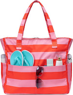 Waterproof Beach Tote Bag with Wet Compartment | Extra Large Beach Bag for Women 38