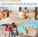 Waterproof Beach Tote Bag with Wet Compartment | Extra Large Beach Bag for Women 5