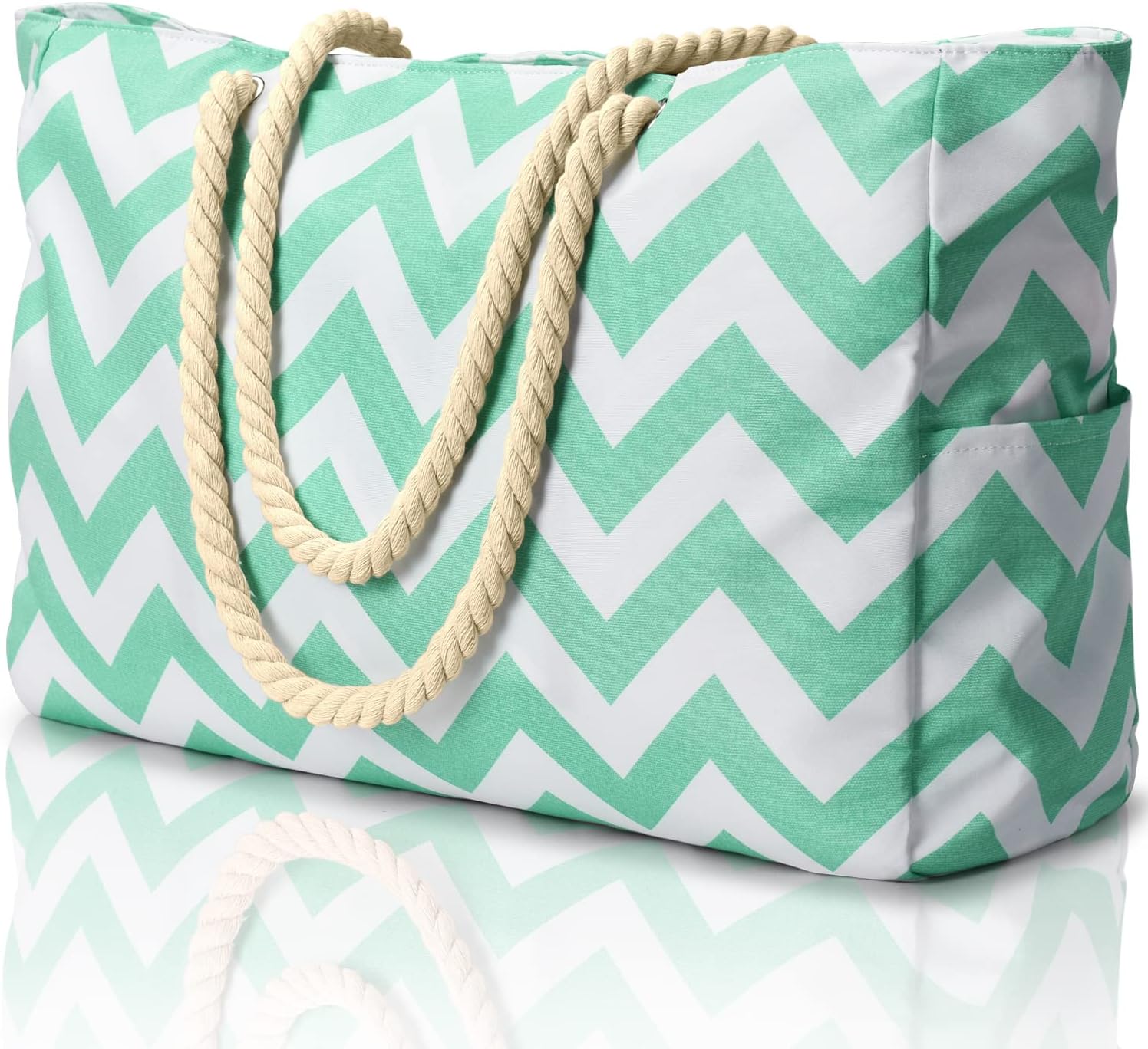 Waterproof Beach Tote | Oversized Design with Multiple Pockets | Ideal for Beach and Travel 20