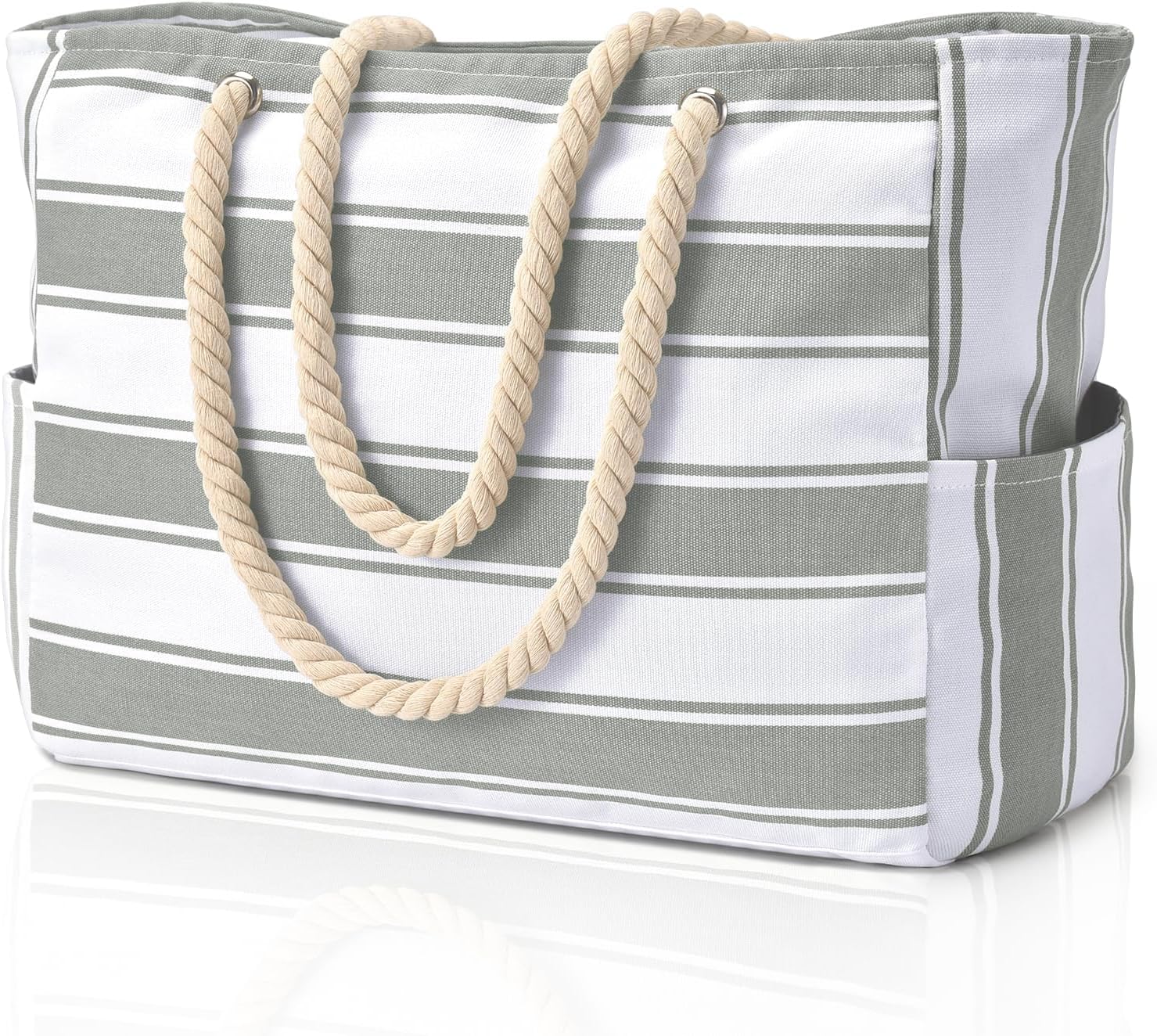Waterproof Beach Tote | Oversized Design with Multiple Pockets | Ideal for Beach and Travel 21
