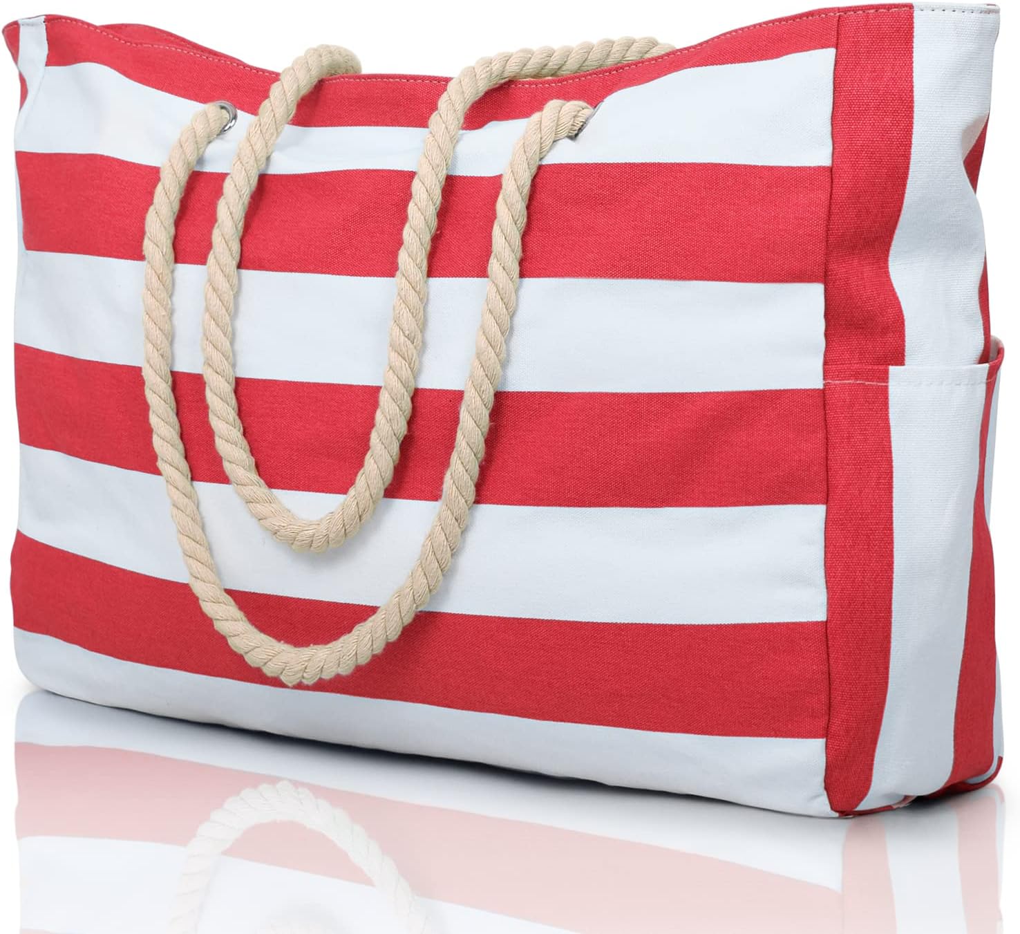 Waterproof Beach Tote | Oversized Design with Multiple Pockets | Ideal for Beach and Travel 9