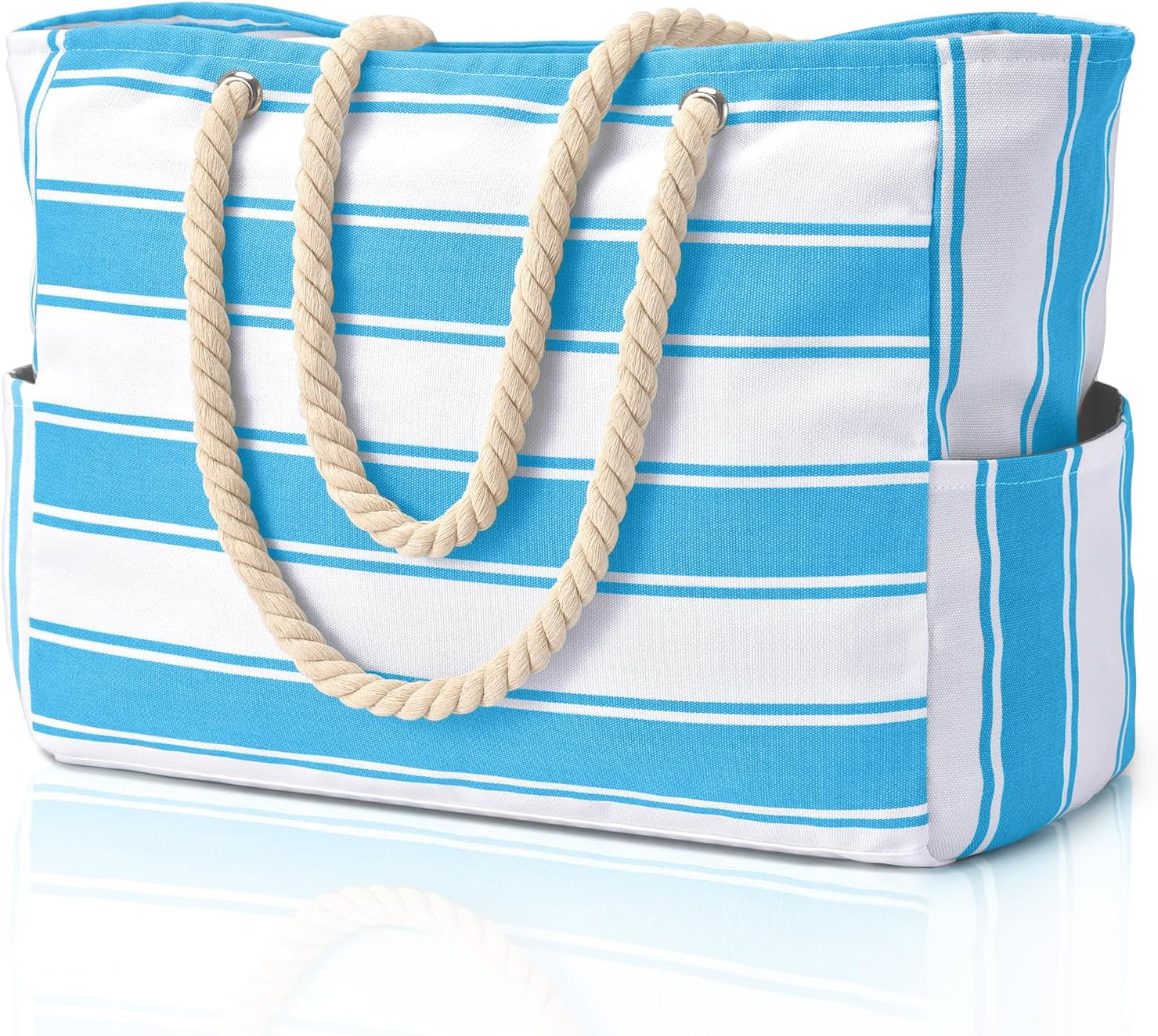 Waterproof Beach Tote | Oversized Design with Secure Zipper for Ultimate Beach Essentials 10