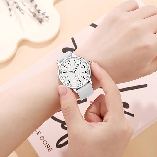 Waterproof Nurse Watch with Clear Second Hand | Durable Silicone Band for Comfort 5