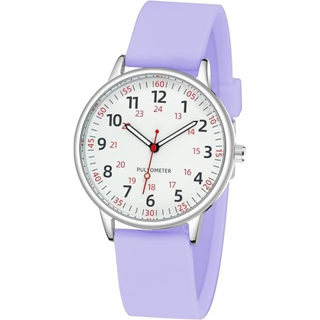 Waterproof Nurse Watch with Clear Second Hand | Durable Silicone Band for Comfort 7