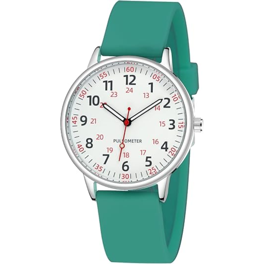 Waterproof Nurse Watch with Clear Second Hand | Durable Silicone Band for Comfort 9