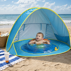 Beach Tent for Baby with Inner Pool, Pop Up Beach Tent with UV Sun Shelter and Waterproof Floor, Infant Beach Tent