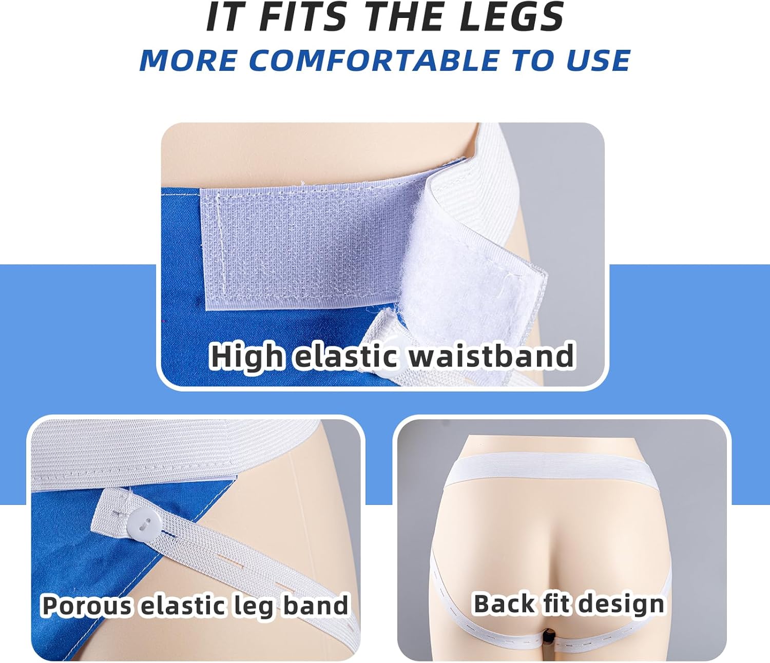 Wearable Urine Collector System | Adjustable Straps & 1000 mL Capacity | Portable Solution for Convenient Urine Drainage 4