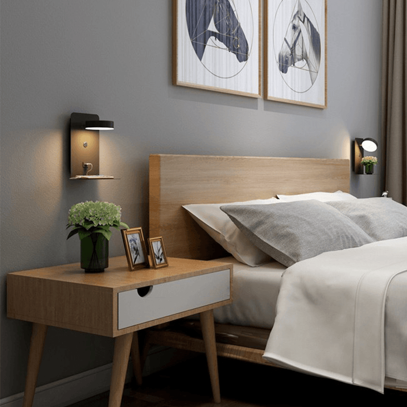 Wearclo | Adjustable Wall Lamp with Integrated Charging Hub for Convenience 3