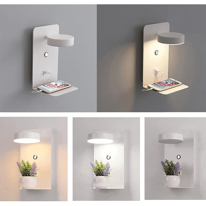 Wearclo | Adjustable Wall Lamp with Integrated Charging Hub for Convenience 4