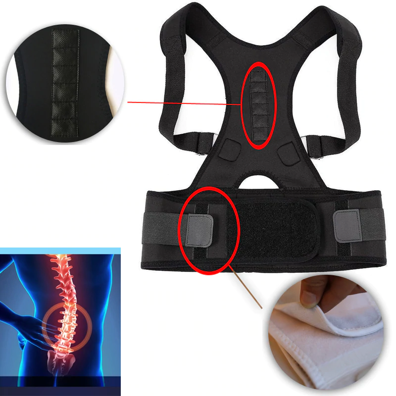 Wearclo | Back Support Belt with Magnetic Therapy for Pain Relief | Adjustable Fit for Improved Posture 1