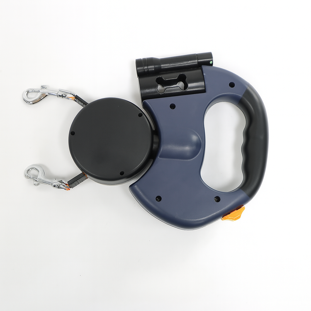 Wearclo | Dual Dog Retractable Leash with 360° Rotation & Reflective Accents for Safe Walks 0