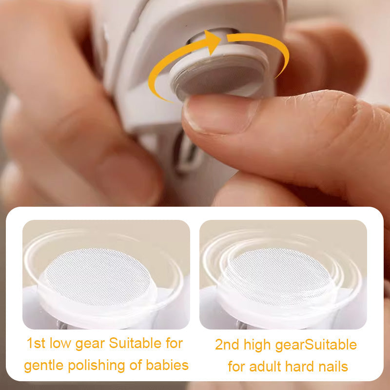 Wearclo | Electric Nail Trimmer with Adjustable Speed & Polishing Area | Effortless Nail Care for Healthy Nails 4