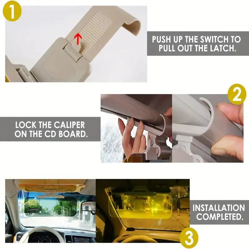 Wearclo | Glare Light Blocker with Dual Filters for Day and Night Driving 7
