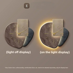 Wearclo | Modern Wall Clock with Integrated LED Light & Dimmable Feature | Chic Home Decor for Elegant Ambiance 4