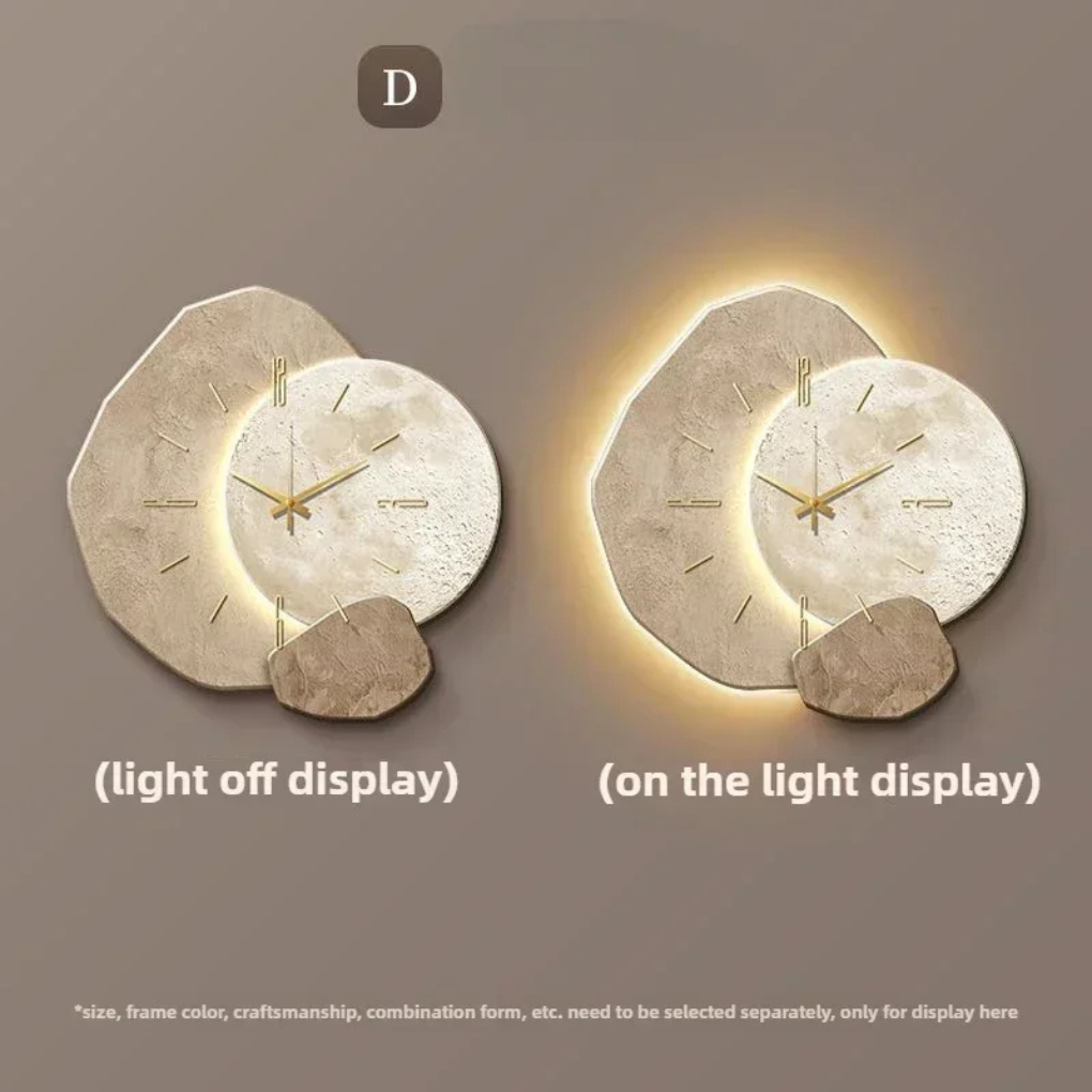 Wearclo | Modern Wall Clock with Integrated LED Light & Dimmable Feature | Chic Home Decor for Elegant Ambiance 5