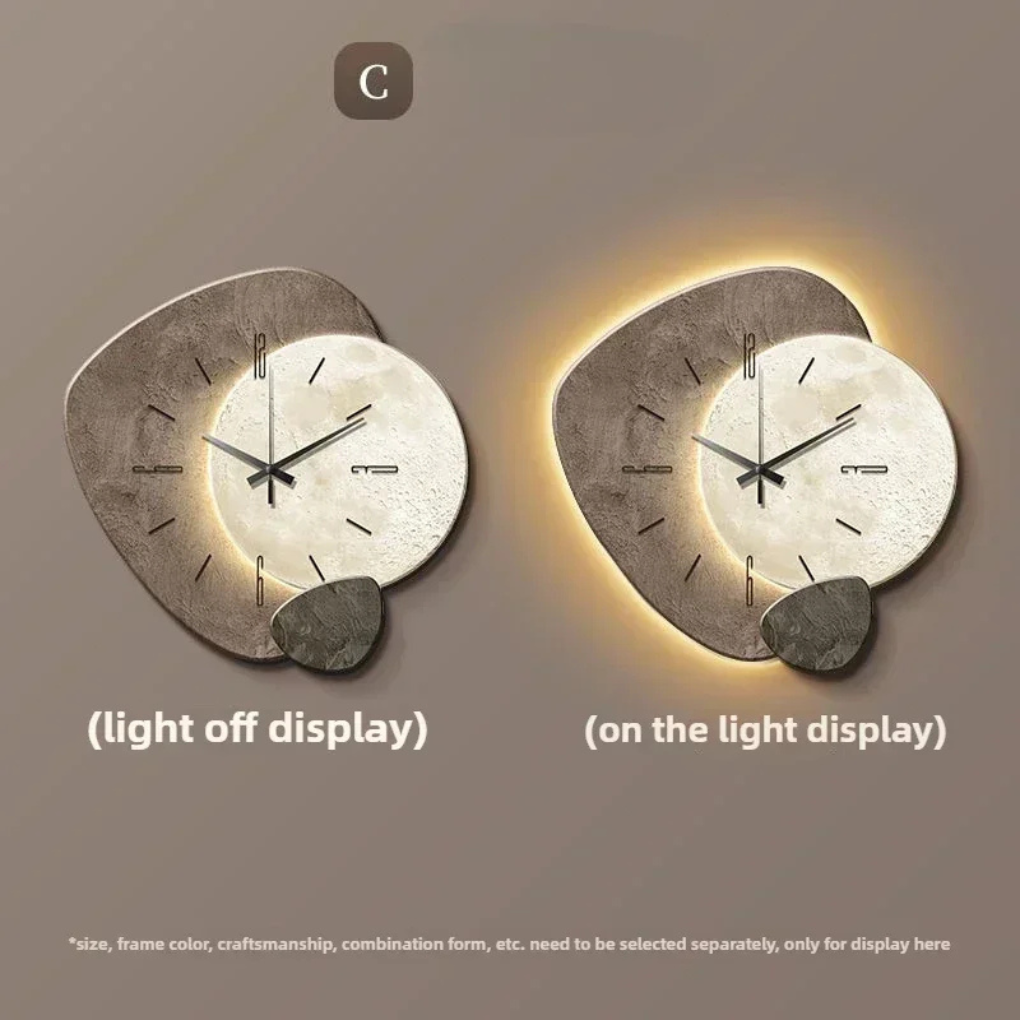 Wearclo | Modern Wall Clock with Integrated LED Light & Dimmable Feature | Chic Home Decor for Elegant Ambiance 6