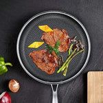 Wearclo | Stainless Steel Hexagonal Skillet with Non-Stick Surface | Durable Cookware for Healthy Meals 1