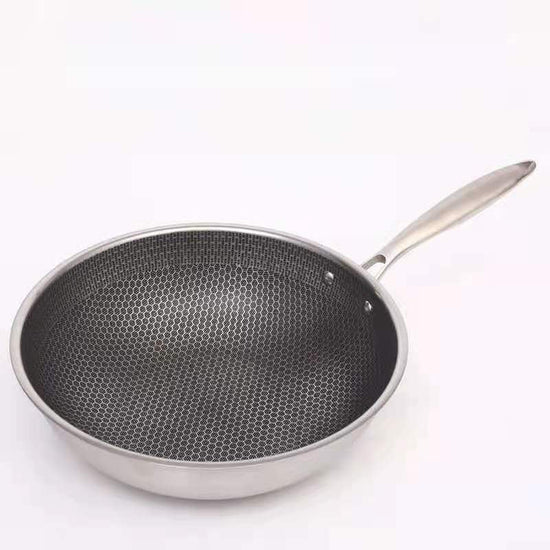 Wearclo | Stainless Steel Hexagonal Skillet with Non-Stick Surface | Durable Cookware for Healthy Meals 6