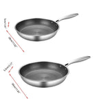 Wearclo | Stainless Steel Hexagonal Skillet with Non-Stick Surface | Durable Cookware for Healthy Meals 7