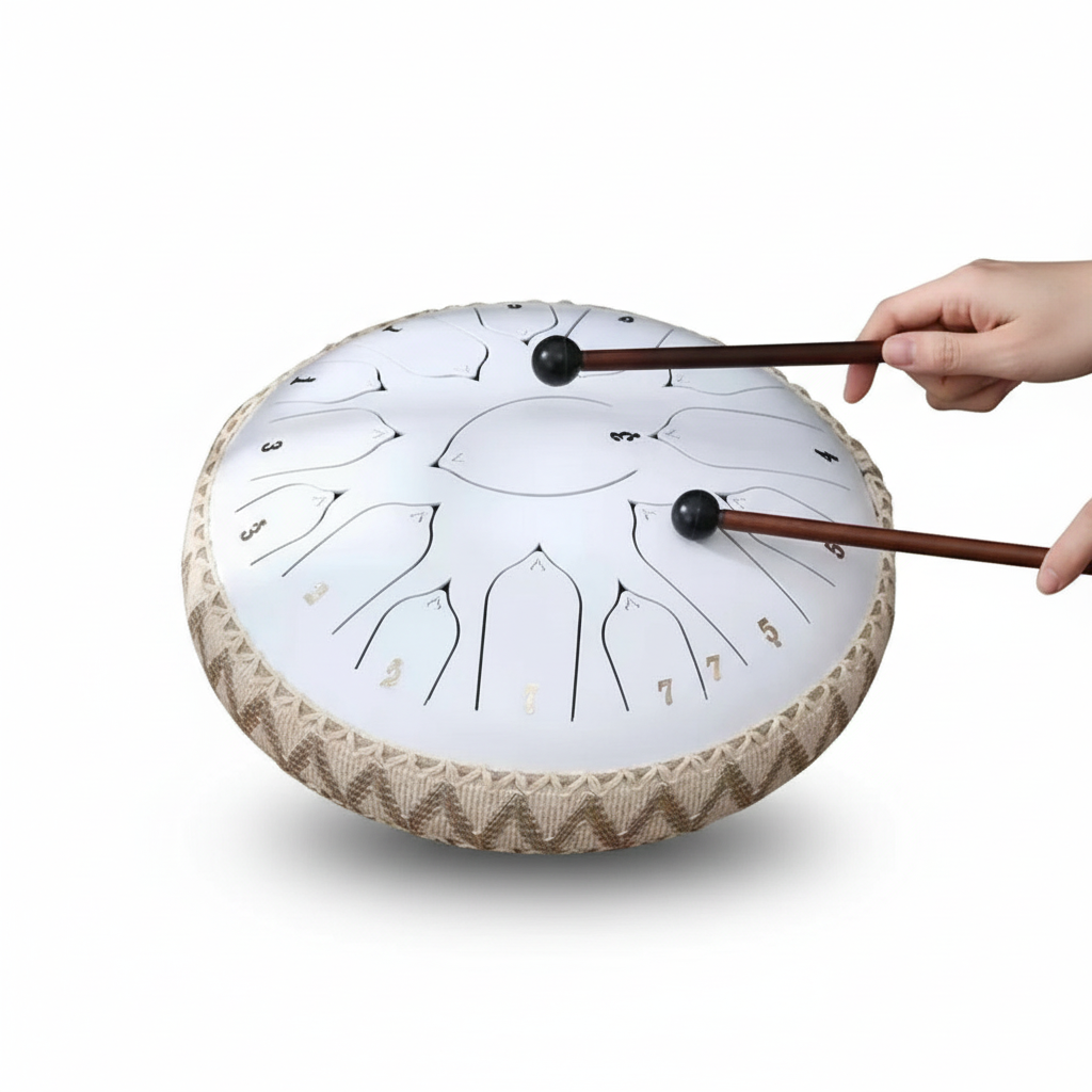 Wearclo | Steel Tongue Drum with C Major Tuning & Harmonic Overtones | Perfect for Meditation and Sound Therapy 0
