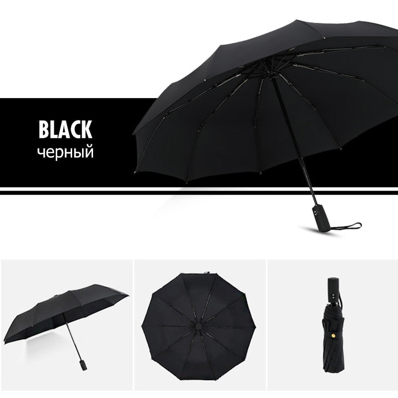WeatherGuard | Wind-Resistant Storm Umbrella with Automatic Open Button | Durable Design for All-Weather Protection 5