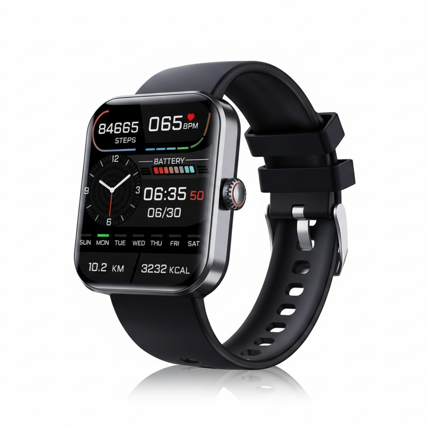 Wellness Tracker | Smartwatch with Heart Rate & Sleep Monitoring | Lightweight Design for Daily Wellness Insights 0