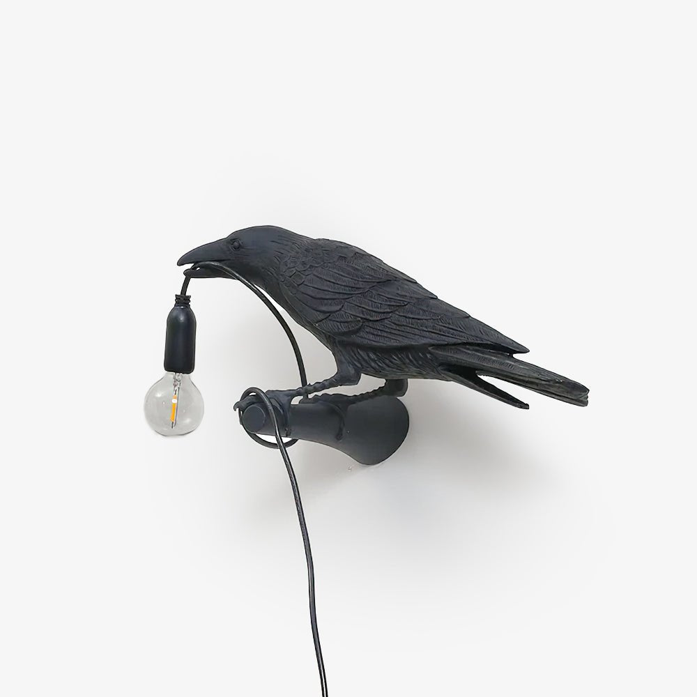 Whimsical Bird Wall Light | Unique Resin Design with Adjustable Height | Perfect Indoor Lighting for Cozy Atmosphere 0