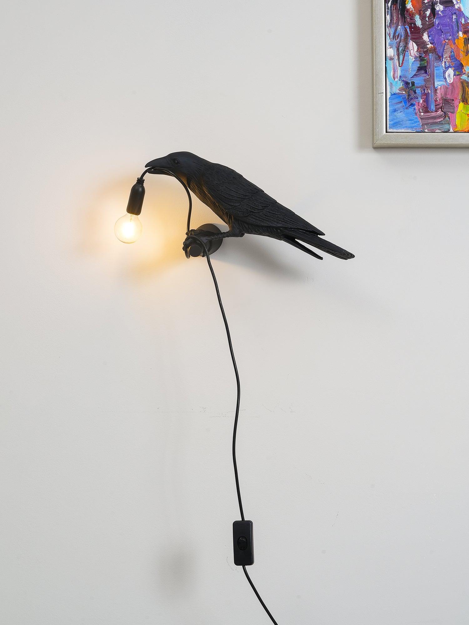 Whimsical Bird Wall Light | Unique Resin Design with Adjustable Height | Perfect Indoor Lighting for Cozy Atmosphere 1