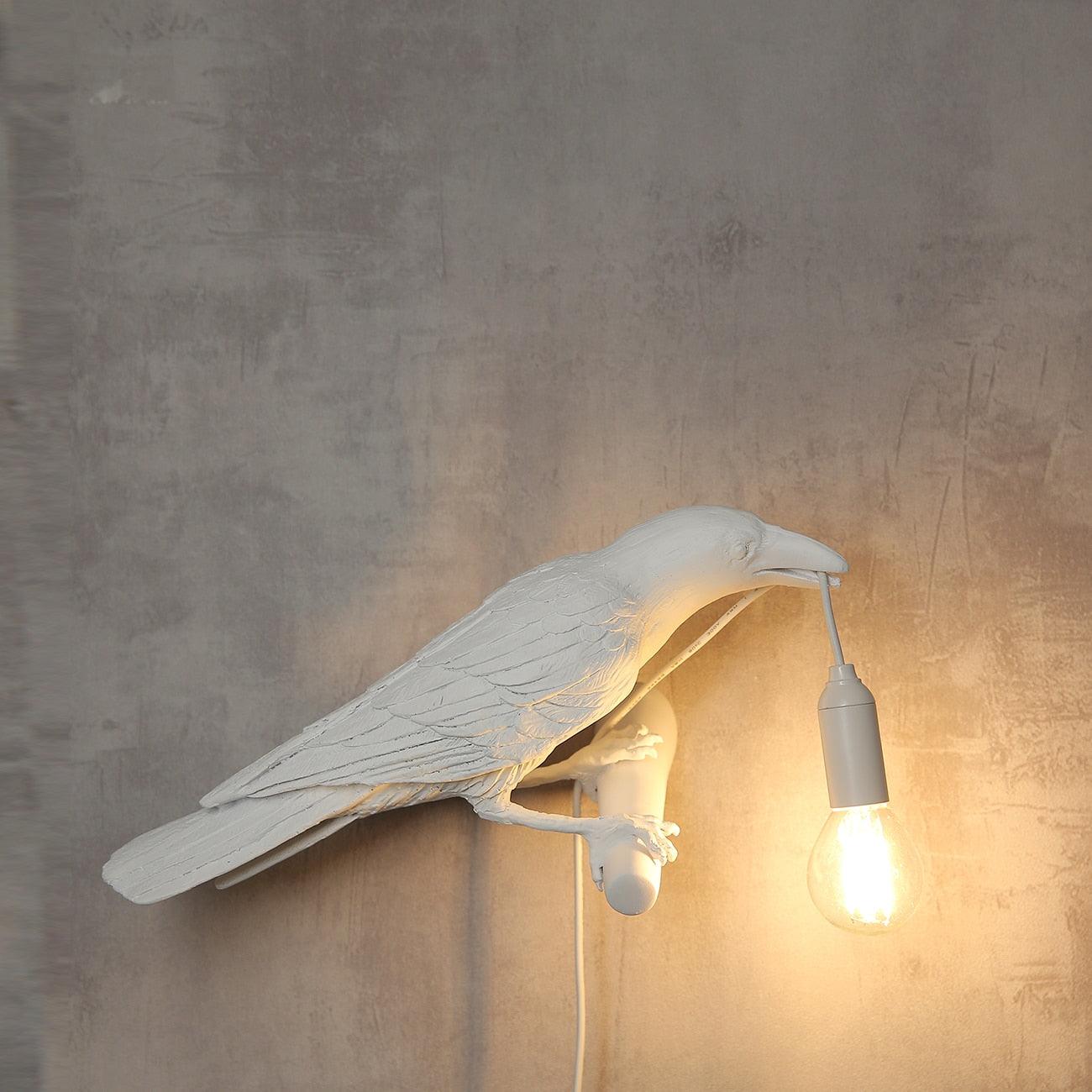 Whimsical Bird Wall Light | Unique Resin Design with Adjustable Height | Perfect Indoor Lighting for Cozy Atmosphere 3