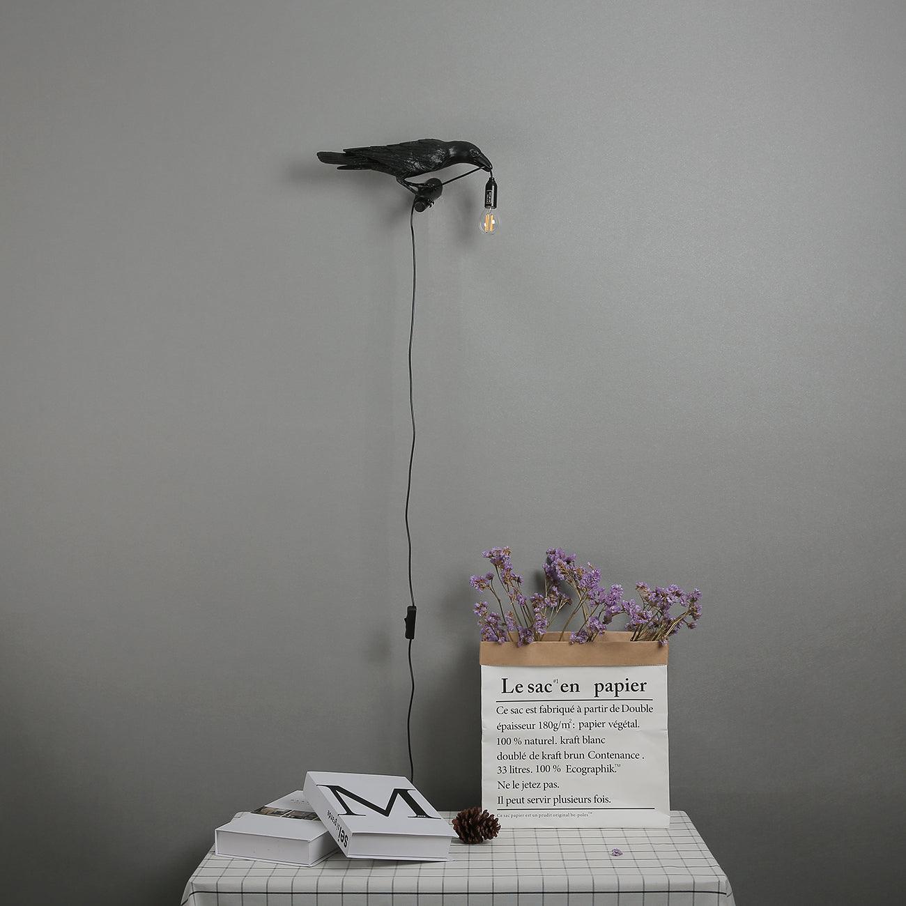 Whimsical Bird Wall Light | Unique Resin Design with Adjustable Height | Perfect Indoor Lighting for Cozy Atmosphere 8
